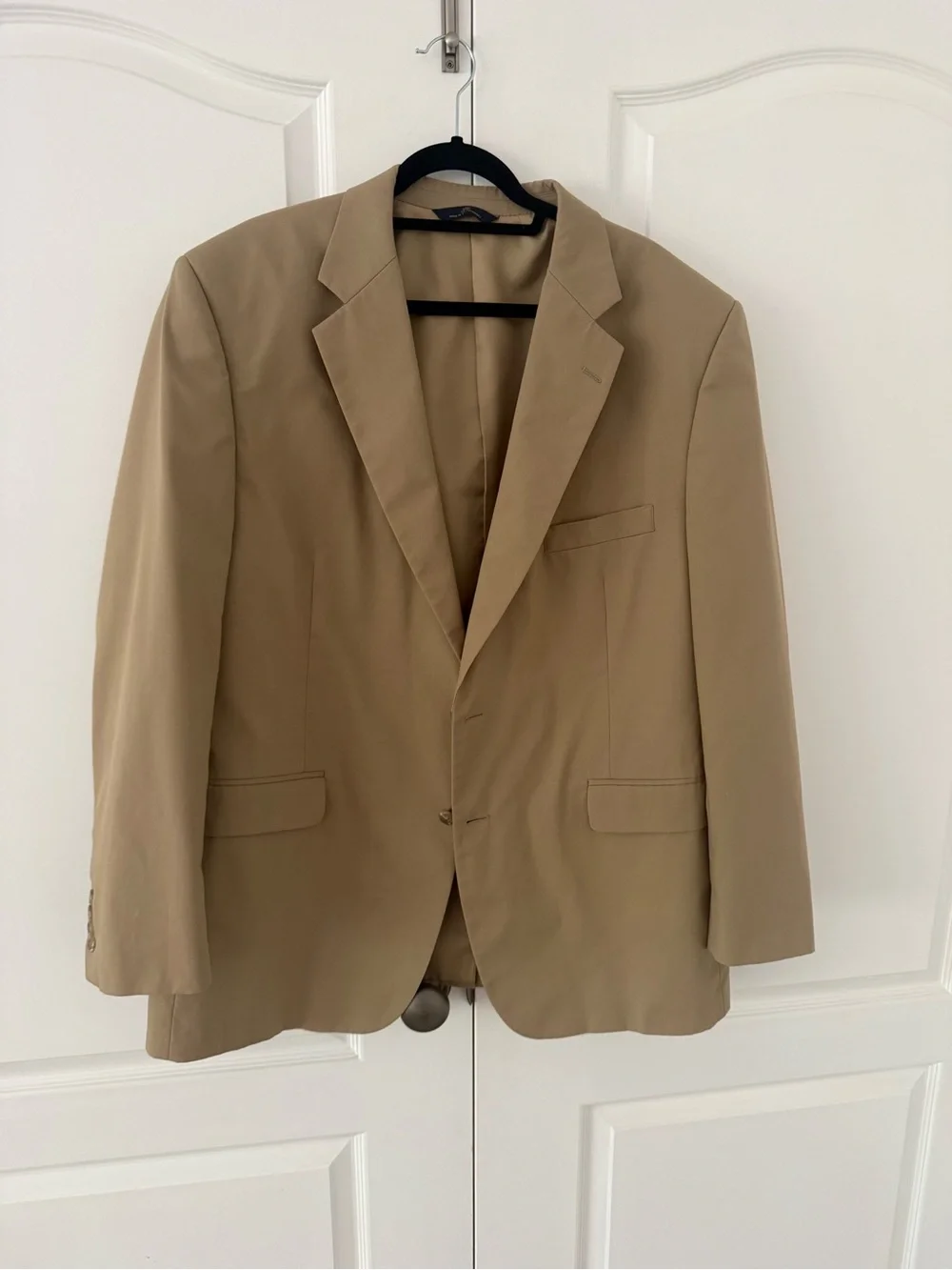Brooks Brothers Men's Tan Blazer - Classic Single-Breasted Suit Jacket